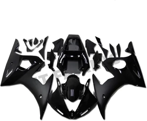 Vista 12 de Carenado para Yamaha YZF R6 2003-2005 y YZF R6S 2006-2009 (06 llamas rojas)