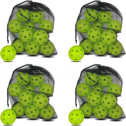 Vista 31 de 6 -Pack Pickleball Balls, 26 Holes Outdoor Pickleballs, High Elasticity & Durable Pickle Balls for All Style Pickleball Paddles Indoor Pickleballs