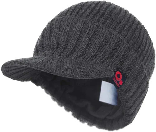Vista 19 de Janey&Rubbins Gorro de punto diario con orejeras con forro polar y calavera