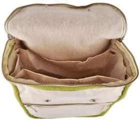 Vista 3 de Life Without Plastic Bolsa de almuerzo de algodón orgánico con aislamiento de lana - ribete verde