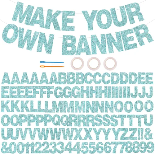 Vista 16 de 116 piezas de letras de la A a la Z DIY Banner personalizado Colorido