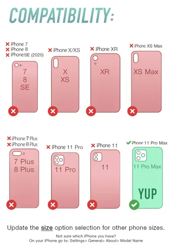 Vista 5 de Smartish - Funda Sappho's - Funda delgada para iPhone 11 Pro Max - Gripmunk [ligera + protectora] Funda fina - Compatible con iPhone 11 Pro Max
