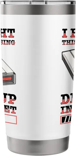 Vista 2 de 90s Nostalgia Retro 90s Dial Up Internet Vintage Stainless Steel Insulated Tumbler