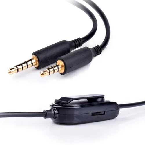 Vista 8 de Saipomor Cable de repuesto para auriculares A40 TR con control de volumen compatible con auriculares Logitech Astro A10 A30 A40 A40tr A50, funciona