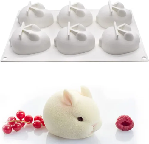 Vista 11 de OCPO KITCHEN Moldes de silicona con forma de corazón 3D para hornear pasteles de mousse, molde de silicona 3D para dulces, pastelería, chocolate