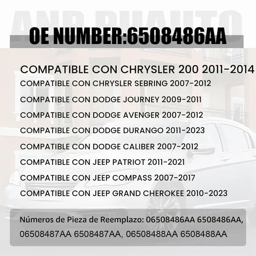 Vista 6 de 6508486AA Kit de pernos de alineación de eslabones de dedo trasero, pernos de inclinación traseros para Dodge Avenger Caliber Durango Journey