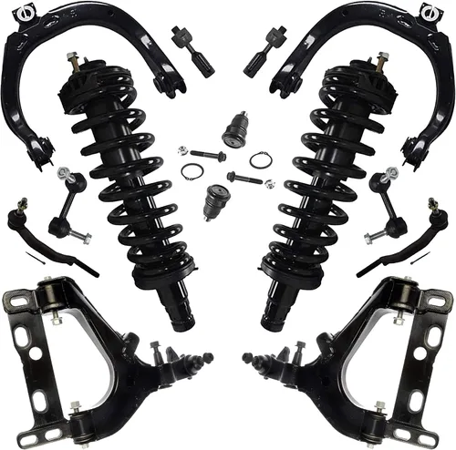 Vista 71 de Detroit Axle - Kit de suspensión frontal de 15 piezas para Jeep Grand Cherokee 99-04 1999 2000 2001 2002 2003 2004, brazos de control superior e