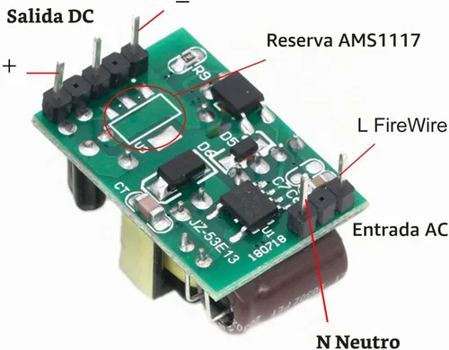 Vista 3 de 6 unids AC-DC Precision Buck Módulo de fuente de alimentación 12V 400mA Interruptor aislado Fuente de alimentación Buck Convertidor AC 110V