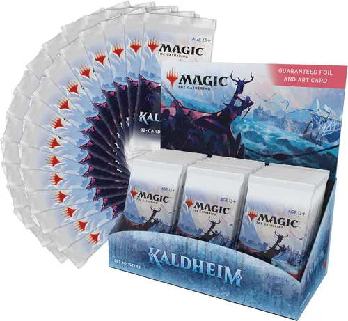 Vista 2 de Magic The Gathering Kaldheim Set Caja de refuerzo 30 paquetes (360 tarjetas mágicas)
