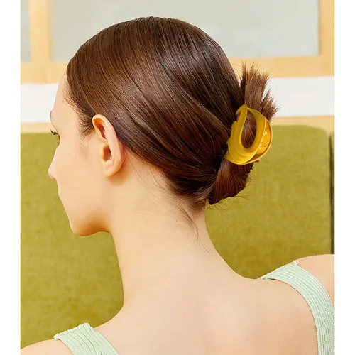 Vista 6 de Pinzas para cabello fino, mediano y grueso, pinzas de mandíbula de flores mate fuertes de 2.6 pulgadas para mujeres, niñas y niños, abrazaderas