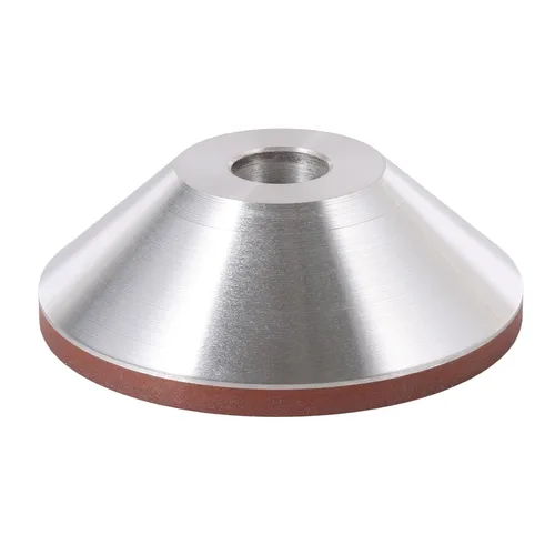 Vista 2 de Muela abrasiva en forma de copa cóncava revestida de diamante de grano 150 de 4 pulgadas de 3.937 in para meta de carburo