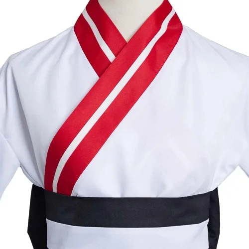 Vista 5 de Agatsuma - Vestido de cosplay Tanjirou, kimono de Rengoku, conjunto completo de Halloween