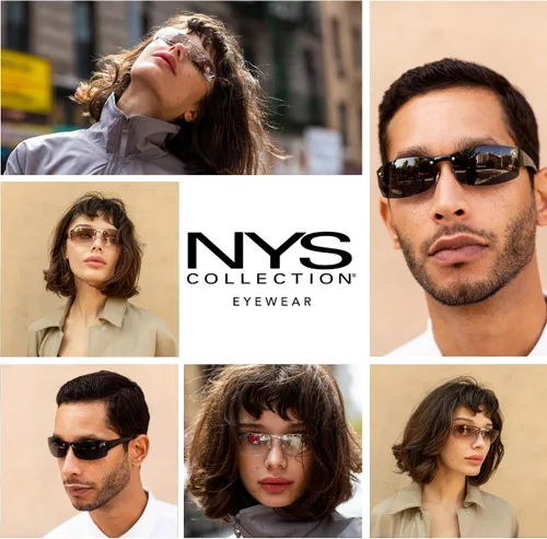 Vista 3 de NYS Collection King Street - Gafas de sol deportivas para mujeres y hombres, ligeras, envolventes, 100% con protección UV