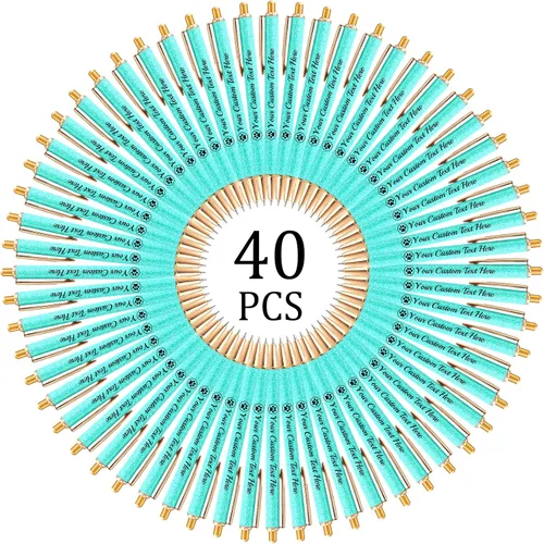 Vista 50 de Hasta 100 bolígrafos personalizados con nombre a granel, bolígrafo con purpurina de impresión personalizada, grabado gratis, texto con logotipo