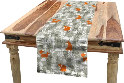Vista 47 de Lunarable Camino de mesa tropical y manteles individuales, acuarela tucán loro flamenco piñas y flores silvestres sobre rombo, juego para decoración