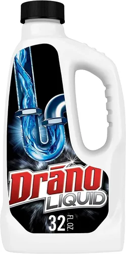 Vista 11 de Drano Removedor de obstrucciones líquido, transparente, 32 onzas líquidas, paquete de 12