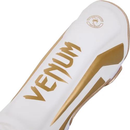 Vista 2 de Venum Espinilleras Elite Standup Blanco/Dorado
