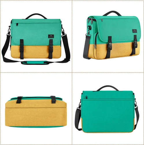 Vista 31 de MATEIN Bolsa tipo mensajero para hombres, mochila escolar para adolescentes, ligera de 17.3 pulgadas, maletín para laptop grande, bolsa cruzada
