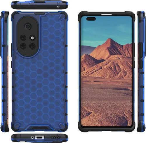 Vista 278 de Pzwoxukhov Funda compatible con Huawei Nova 3i, compatible con Huawei P Smart+ 2018 Honeycomb Anti-Drop Shock-Absorbing Case Negro