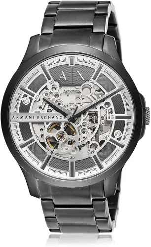 Vista 2 de Armani Exchange, AX - Reloj de cuarzo,de acero inoxidable, para hombre., Gris Automático