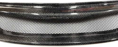 Vista 4 de Parrilla de malla frontal de fibra de carbono para Subaru Impreza 2011-2014 11-14 WRX STI parachoques superior
