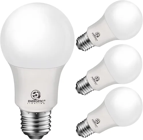 Vista 8 de ENERGETIC SMARTER LIGHTING Bombilla LED A19 equivalente a 40 W, blanco suave 2700 K, certificación UL, base estándar E26, bombilla LED no regulable