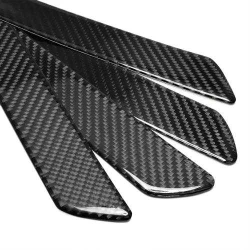 Vista 4 de iPick Image Para HEMI Logo Negro Real Fibra de Carbono Universal Protector de Paso Protector de Escalón Placas un Conjunto de 4
