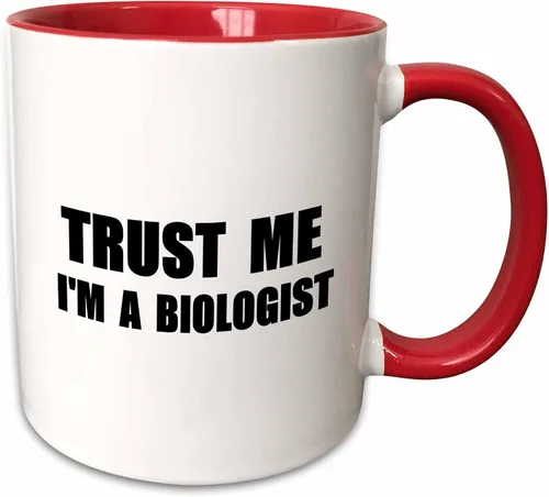 Vista 10 de 3dRose InspirationzStore Trust me series - Trust me Im a Biologist. Divertida biología humor divertido trabajo de ciencia regalo – tazas, Blanco