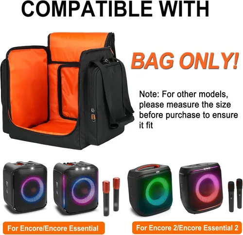 Vista 2 de Funda de transporte para viaje compatible con JBL Partybox Encore Essential