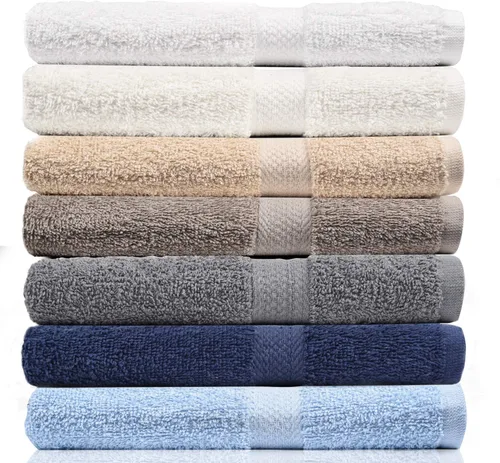 Vista 10 de CrystalTowels - Toallas extra absorbentes de 100% algodón, Algodón, Juego de 7 piezas