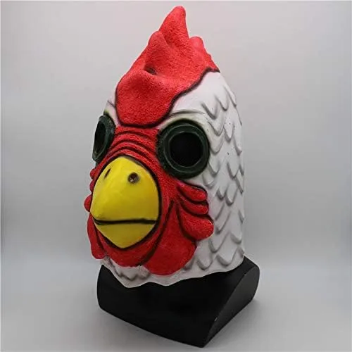Vista 2 de Gmasking Máscara exclusiva de disfraz de pollo de dibujos animados de látex 2018