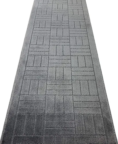 Vista 3 de Alfombra de Pasillo de Longitud Personalizada, Antideslizante, Ladrillos Antracita, 26 Pulgadas X 2 Pies, Felpudo, Vendido y Precio por Pie