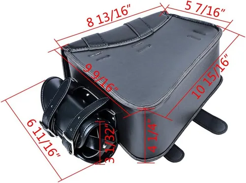 Vista 2 de Bolsa de equipaje para asiento monoplaza + correas de montaje para Harley Sportster XL883 XL1200