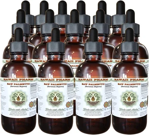 Vista 6 de Hawaii Pharm Saw Palmetto Extracto líquido sin alcohol, grado profesional, pequeño lote hecho a mano Saw Palmetto (Serenoa Repens), suplemento
