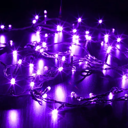 Vista 5 de 1 paquete de 100 luces LED solares de Navidad de 39 pies para exteriores, funciona con energía solar con 8 modos de luces impermeables