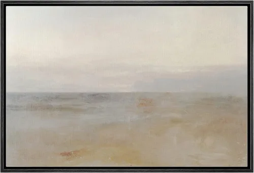 Vista 35 de SIGNLEADER Lienzo enmarcado para pared, paisaje pastel abstracto negro, naturaleza, ilustraciones de área silvestre, arte moderno, decorativo