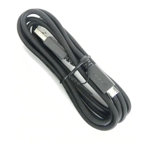 Vista 3 de Cable de carga USB de repuesto compatible con auriculares Bose SoundLink Revolve/Revolve+ Mini/Mini2/QC20/QC30/QC25/QC35 (3.3 pies/negro)