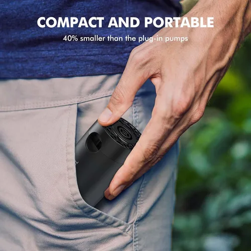 Vista 5 de AKSOUL Bomba de aire portátil para inflables: batería recargable de 1600 3600 mAh y bombas eléctricas alimentadas por pilas AA para colchón de aire