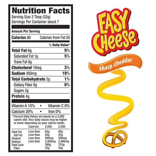 Vista 6 de Easy Cheese Aperitivo de queso cheddar afilado, 8 onzas
