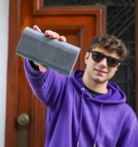 Vista 8 de Estuche doble para gafas, carcasa rígida 2 en 1 de almacenamiento para gafas de sol y gafas, funda delgada con cierre magnético