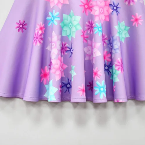 Vista 2 de Choadam Encanto Mirabel - Disfraz de Mirabel para niñas y niños pequeños, vestido de princesa de manga larga, vestido de Isabella, 2t 4t 6t