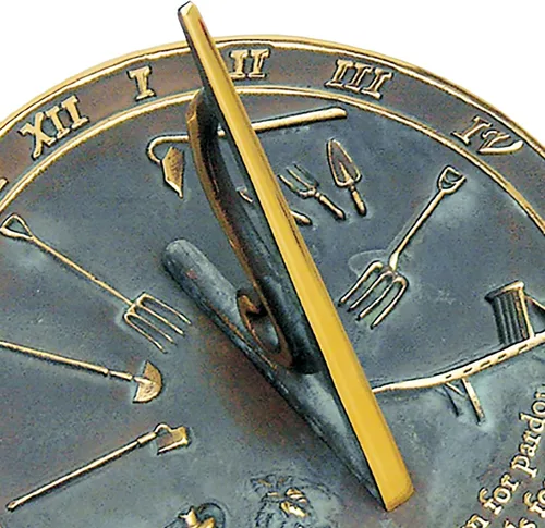 Vista 5 de Roma RM2307 Reloj de sol de latón "El beso del sol