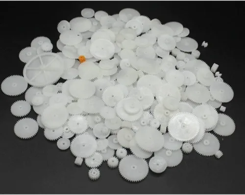Vista 3 de 200pcs Engranajes de plástico 0.5 módulo para DC Motor DIY Modelo Juguetes Accesorios