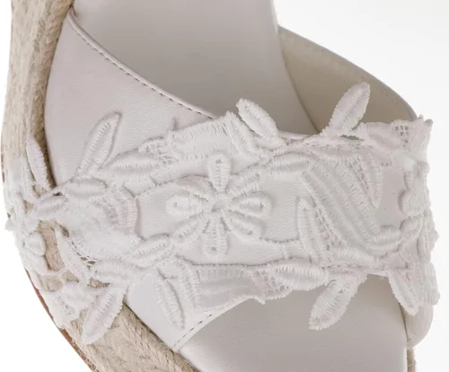 Vista 6 de Sandalias de plataforma de cuña para mujer sandalias de verano con correa de tobillo abierta