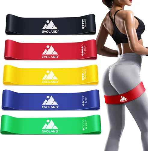 Vista 8 de Resistance Bands Set (12pcs), Workout Bands with Handles, Door Anchor, Ankle Straps and Carry Bag, Exercise Bands for Shape Body and Home Workouts