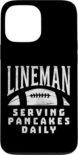 Vista 23 de Funda de regalo para iPhone 16 Ofensive Lineman Serving Pancakes Daily Football