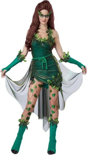 Vista 6 de LovSmile Disfraz de hadas Tinkerbell para mujer, vestido verde para cosplay, fiesta de Halloween con alas