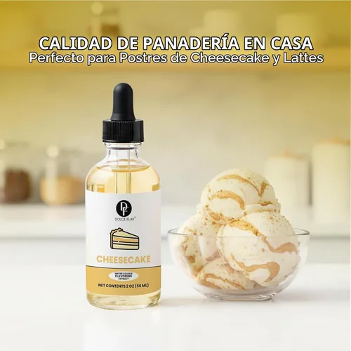Vista 3 de Dolce Flav Extracto de tarta de queso para hornear y helado, concentrado