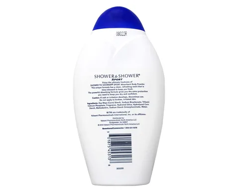 Vista 6 de Shower to Shower Polvo corporal absorbente, Sport, botellas de 13 onzas (paquete de 2)