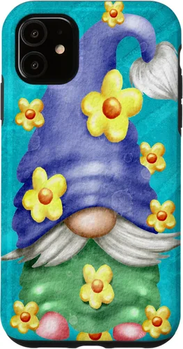 Vista 8 de Floral Spring Gnome for Garden Mom and Summer Cute Flower Case for iPhone 17